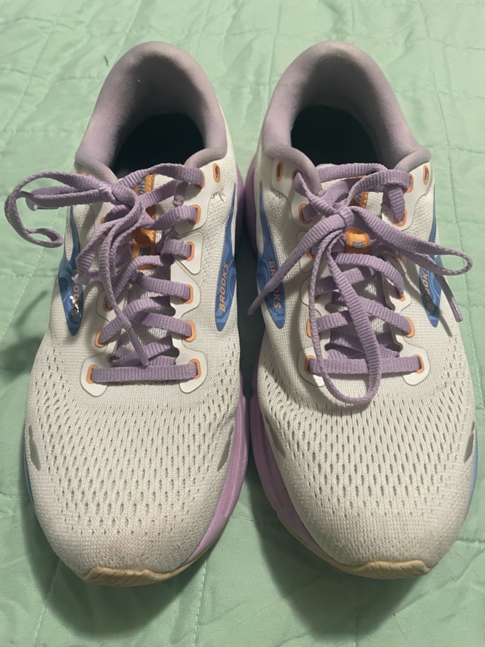 Brooks Women's Pastel Lilac and Blue Running Shoes - Picture 3 of 5